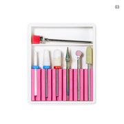 7pcs GH-03 Ceramic & Diamond Nail Drill Bit Set for Manicure Nail Drill Bit Set