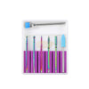 7pcs Rainbow Nail Drill Bit Set Diamond Grinding Heads Nail Drill Bit Set
