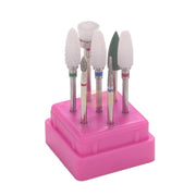 7pcs Nail Drill Bit Set with Storage Holder | DH 01 Drill Bit