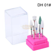 7pcs Nail Drill Bit Set with Storage Holder | DH 01 Drill Bit