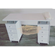8-drawers Manicure Table on Wheels 119*45*77cm Manicure Tables