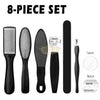 8 in 1 Professional Pedicure Tool Set | Black Foot Care