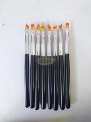 8 Pcs Nail Art Flower Drawing Brush Set | Black Nail Art Brush