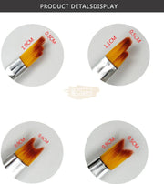 8 Pcs Nail Art Flower Drawing Brush Set | Black Nail Art Brush