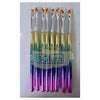8 Pcs Nail Art Flower Drawing Brush Set | Colorful Nail Art Brush