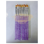 8 Pcs Nail Art Flower Drawing Brush Set | Purple Nail Art Brush