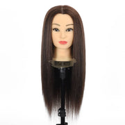 80% Real-Hair Mannequin Training Head | Hair Length 60 cm Mannequin Head