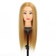 80% Real-Hair Mannequin Training Head | Hair Length 60 cm Mannequin Head