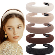 Solid Color Fabric Sponge Headband