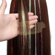 Hair Tinsel | Shiny Fairy Extensions Sparkly Strands 120Cm