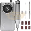 Portable Brushless Rechargeable Nail Drill Machine With Lcd Display 35 000 Rpm - Silver