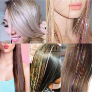 Hair Tinsel | Shiny Fairy Extensions Sparkly Strands 120Cm