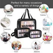 Multipurpose PVC Travel Organizer Bag | Black