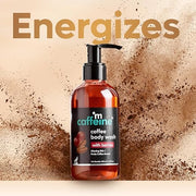 mCaffeine Coffee Body Wash with Berries | De-Tan & Deep Cleansing Shower Gel | Enriched with Vitamin C & in Energizing Fruity Berry Aroma | Suitable for All Skin Types | For Men & Women (200ml)