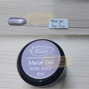 Bglam Metallic Gel Nail Polish 8ml | Rose Gold