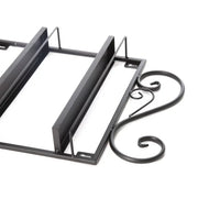 5-Tier Wall-Mounted Iron Nail Polish Display Rack (1 pair) | Black (rack only)