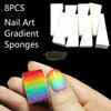 8PCS Nail Art Gradient Sponges | Triangle Wedge Applicators for Ombre & Blending Designs Makeup Sponge