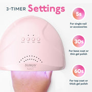 Sun One UV LED Nail Lamp 48W | Pink