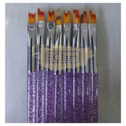 8 Pcs Nail Art Flower Drawing Brush Set | Purple