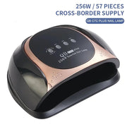 SUN QB C7C Plus Touch Screen 2-in-1 UV LED Nail Lamp 256W | Black/Gold