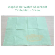 Disposable Water Absorbent Table Mat | Green | 45*33cm