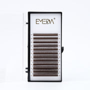 EMEDA Eyelash Extension | YY Black Brown | 0.07 D Curl | Mixed 8-15mm