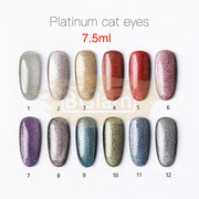 Mixcoco Soak-Off Gel Polish 7.5ml | Platinum Cat Eyes 1