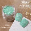 Sea Salt Glitter Powder CC04 | Mint Green Crystal Nail Glitter