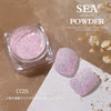 Sea Salt Glitter Powder CC05 | Pastel Lilac Pink Crystal Nail Glitter