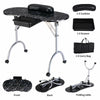 Foldable Manicure Station - Black Flower Design with Carry Bag MT-017F