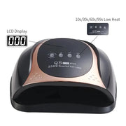 SUN QB C7C Plus Touch Screen 2-in-1 UV LED Nail Lamp 256W | Black/Gold