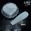 Reflective Disco Glitter Powder DD01 | Silver Nail Glitter