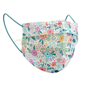 Medizer Mouds Patterned Series Surgical Disposable Face Mask | Blue Floral Dmb01 Personal Protective