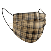 Medizer Mouds Patterned Series Surgical Disposable Face Mask | Plaid Personal Protective Equipment
