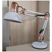 Adjustable Desk Lamp | White (bulb not included)