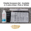 PolyGel Accessory Set - Available in 3 colors (Clear, Pink or White)
