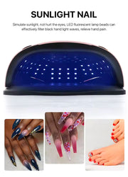 T18 UV LED Nail Lamp 258W | PINK/GOLD