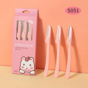 Silubi Eyebrow Razor S051 | Pink (Pack of 3)