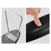 Oval Shape Microfiber Leather Manicure Hand Rest | Black