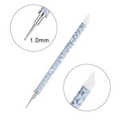 5 pieces Dual Tipped Silicone Nail Art Sculpture Pen & Dotting Tool | Black & White