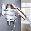 Wall Mounted Hair Dryer Holder Rack | Silver (Holder Only)