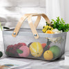 Wire Mesh Steel Basket with Handles | Big | Grey | 47*25*18 cm