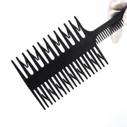 3-in-1 Weaving Highlighting/Foiling Sectioning Comb | Black
