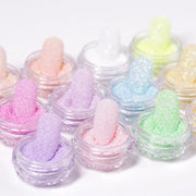 6pcs Iridescent Sugar Powder Nail Glitter Set