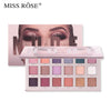 Miss Rose 18 Colors Eyeshadow Palette Glitter Makeup | Nude