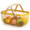 Wire Mesh Steel Basket with Handles | Big | Yellow | 47*25*18 cm