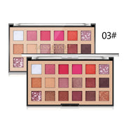 Miss Rose 18 Colors Eyeshadow Palette | Shadow Disc Pearl Light Matte | 03