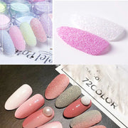 6pcs Iridescent Sugar Powder Nail Glitter Set