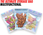 Holographic Resealable Foil Pouch Ziplock Bag 18*26cm (Bag only)