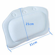 Padded Bath Pillow with Suction Cups